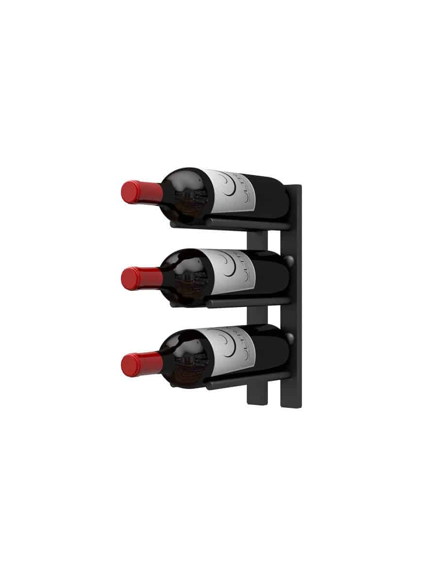 Ultra Wine Racks Straight Wall Rails - 1FT Metal Wine Racks (3 Bottles) Wine Coolers Empire