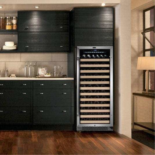 Whynter 100 Bottle Built-in Stainless Steel Compressor with Display Rack Wine Fridge BWR-1002SD Wine Coolers Empire