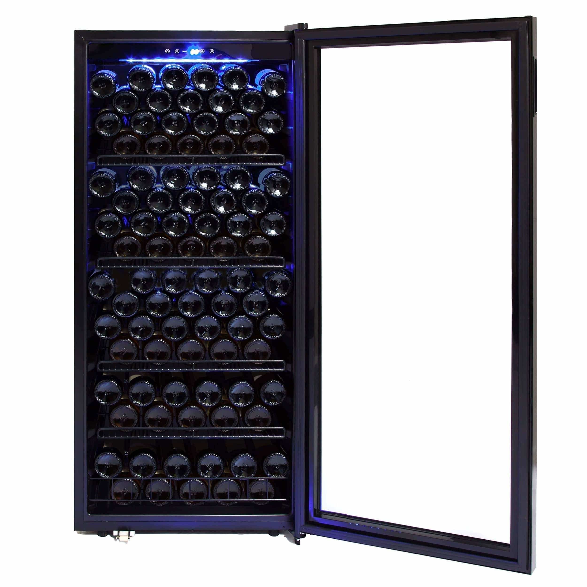 Whynter 124 Bottle Freestanding Wine Cabinet Refrigerator FWC-1201BB Wine Coolers Empire