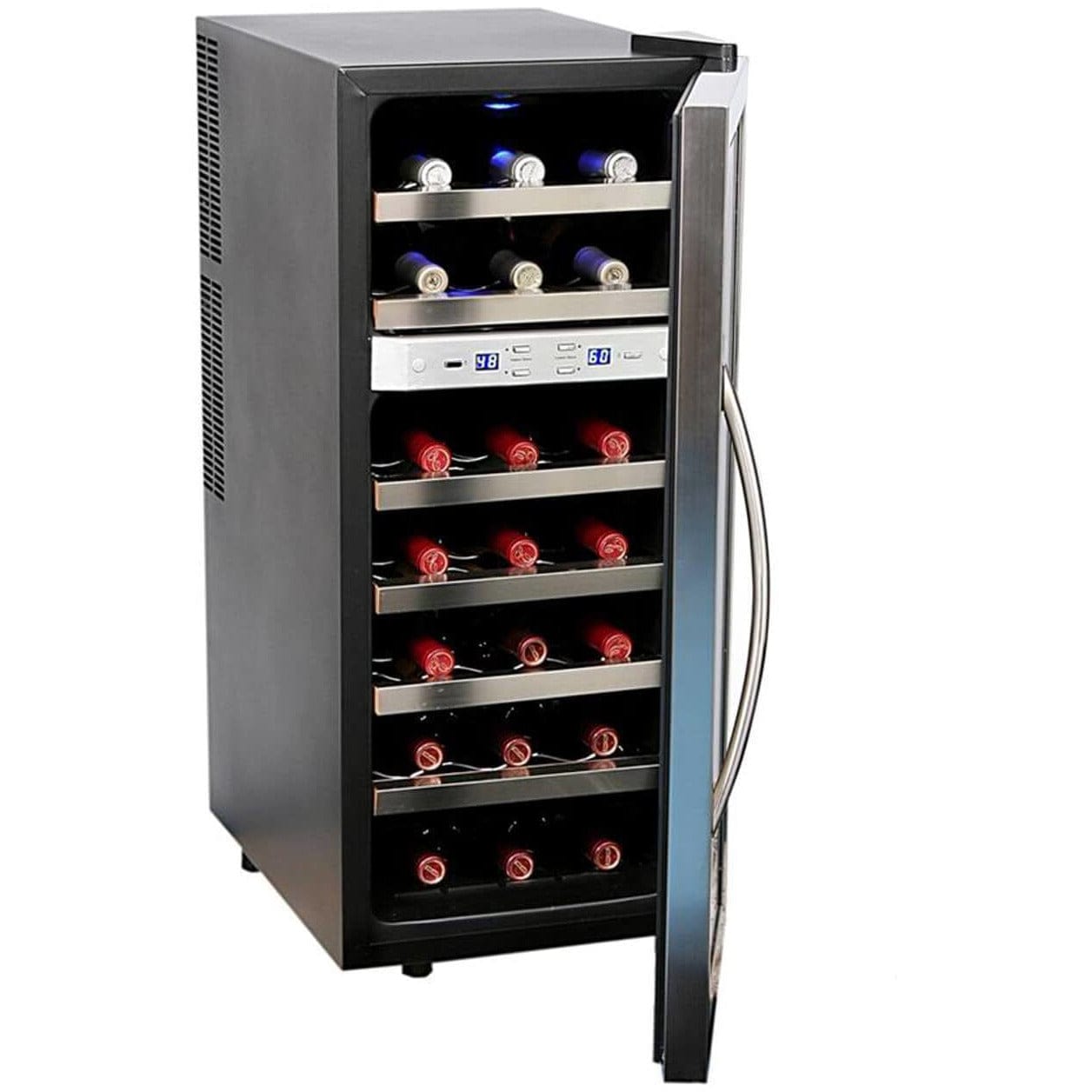 Whynter 21 Bottle Dual Temperature Zone Wine Cooler WC-211DZ Wine Coolers Empire