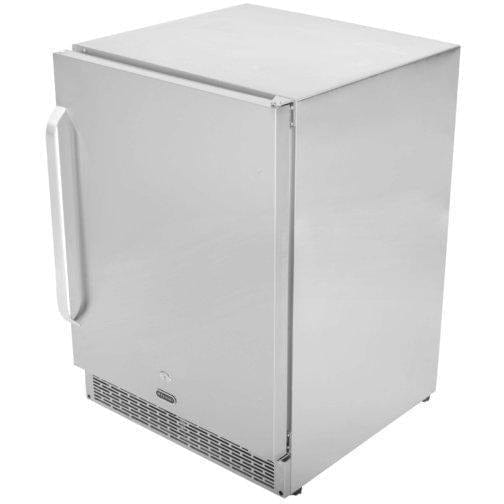 Whynter 24" Built-in Outdoor 5.3 cu.ft. Beverage Refrigerator Cooler Full Stainless Steel Exterior with Lock and Caster Wheels BOR-53024-SSW Wine Coolers Empire