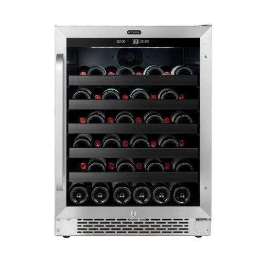 Whynter 24 inch Built-In 46 Bottle Undercounter Stainless Steel Wine Refrigerator with Reversible Door, Digital Control, Lock and Carbon Filter BWR-408SB Wine Coolers Empire