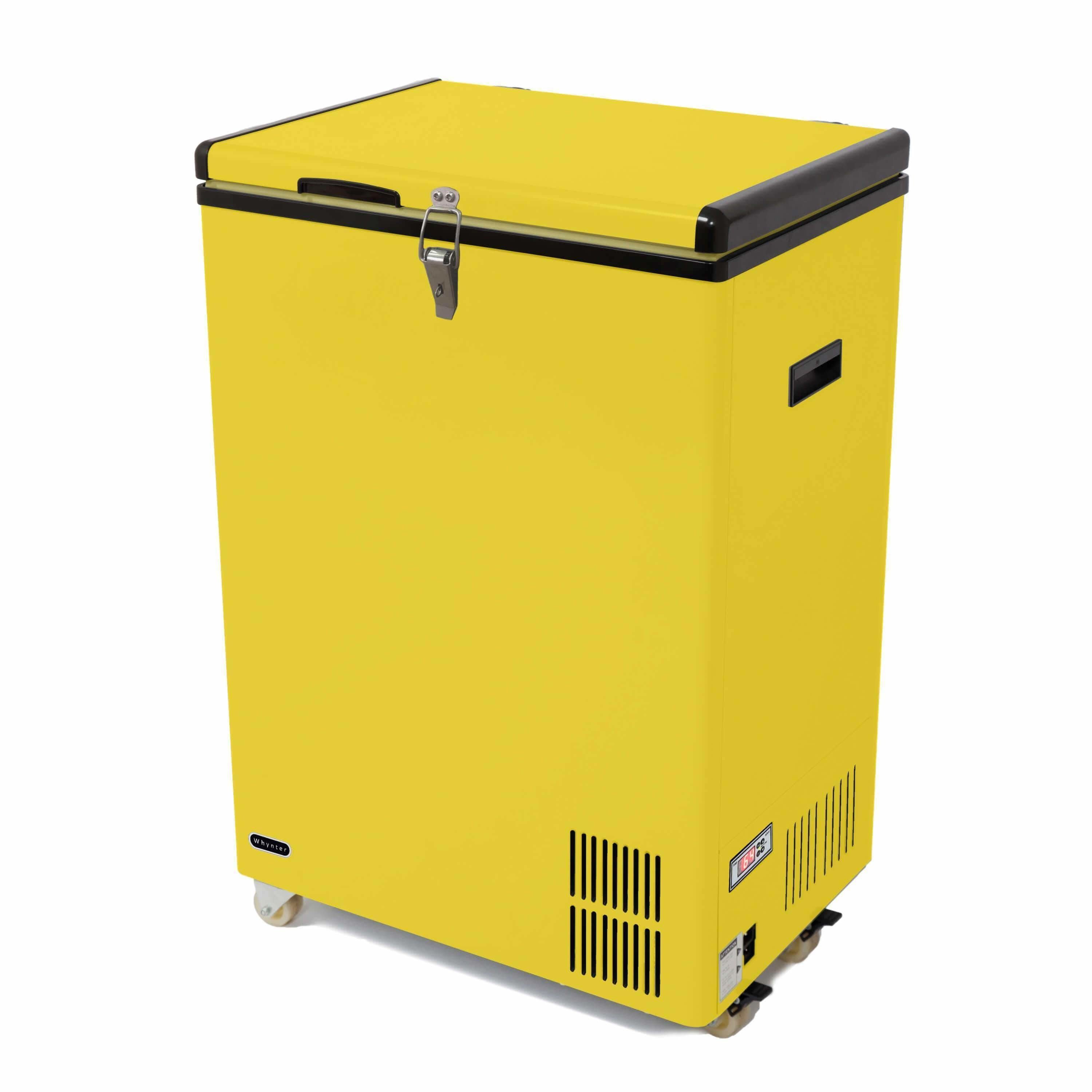 Whynter 95 Quart Portable Fridge / Freezer - Limited Edition Yellow FM-951YW Wine Coolers Empire