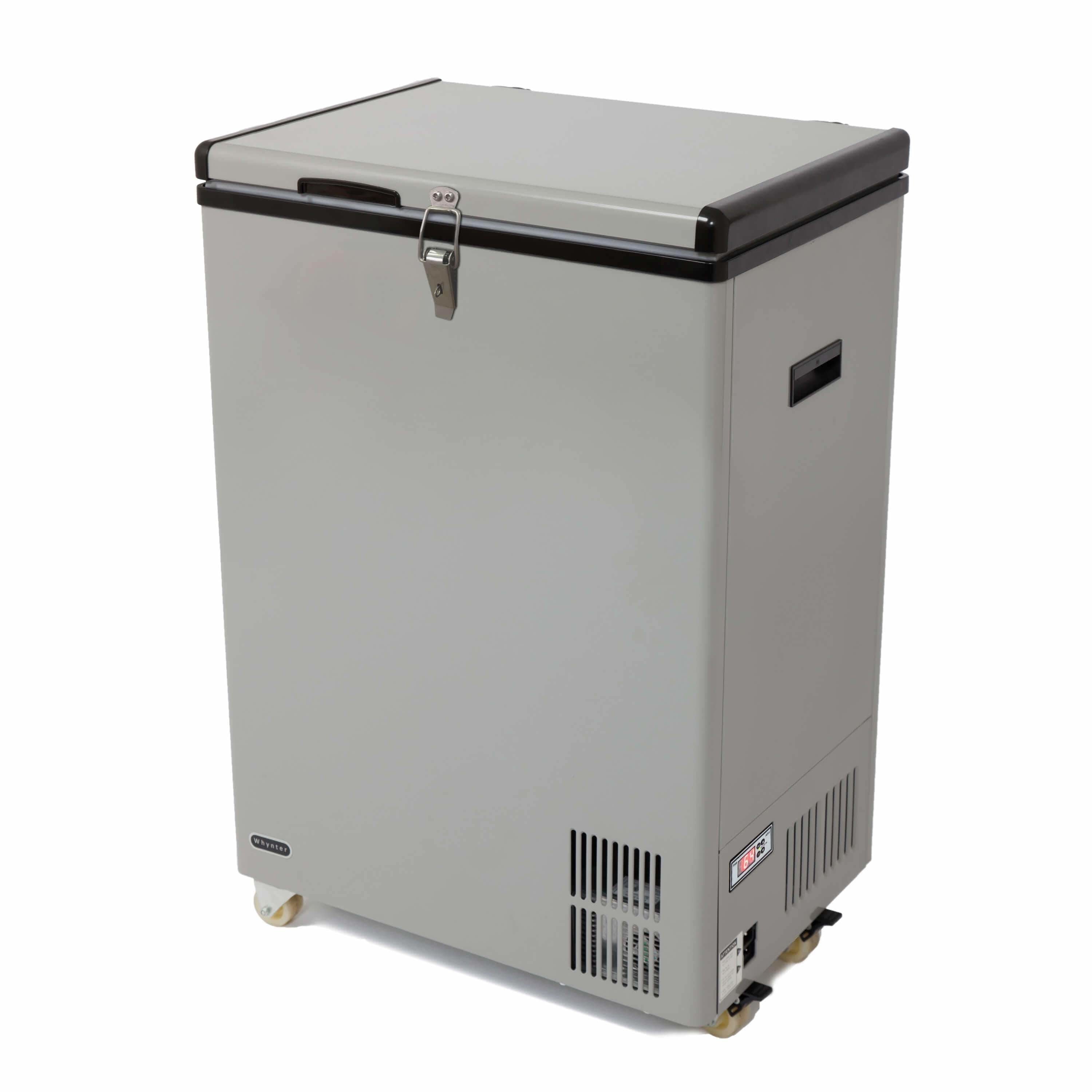 Whynter 95 Quart Portable Wheeled Freezer with Door Alert and 12v Option  FM-951GW Wine Coolers Empire