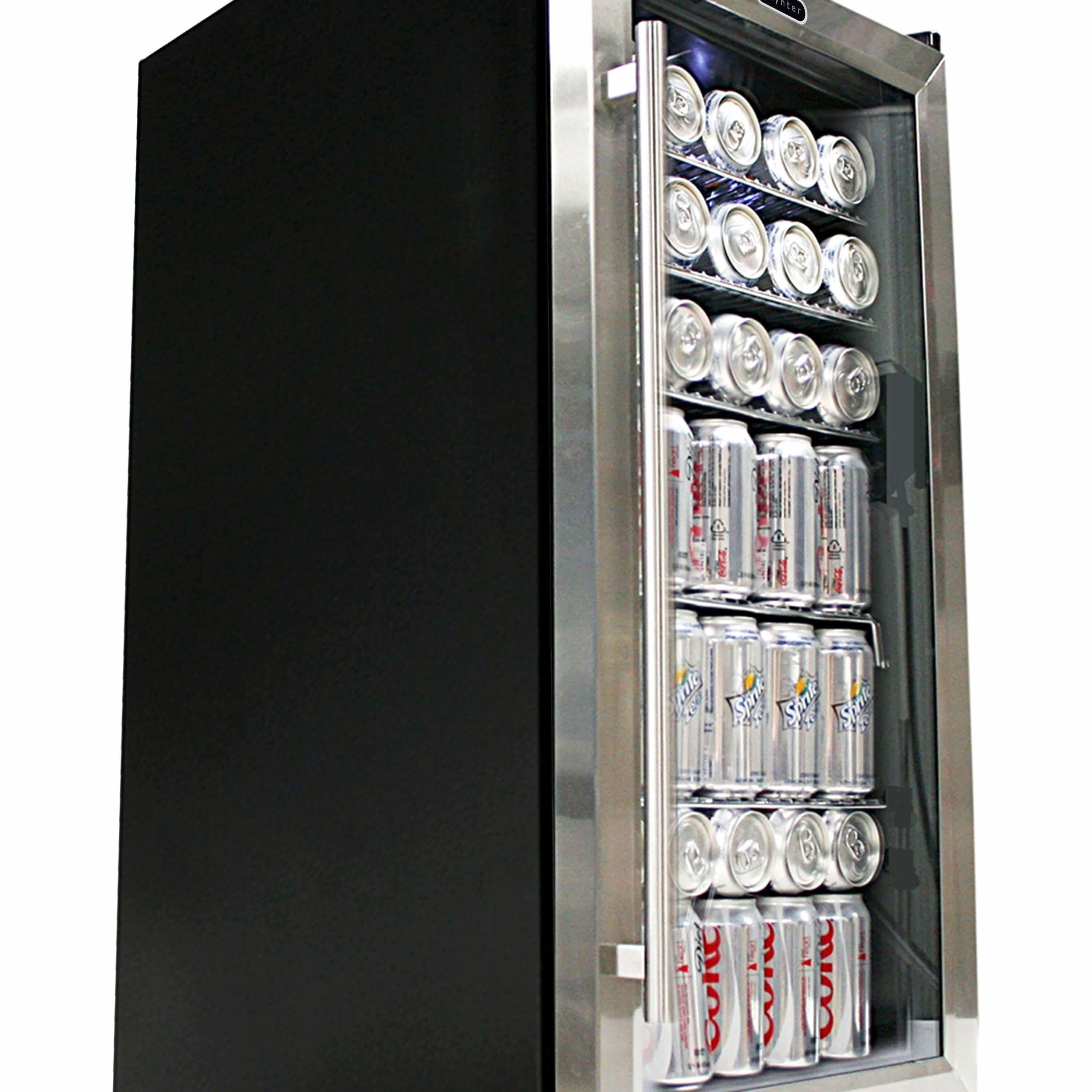 Whynter 85W Beverage Cooler, 120-Can, 115V, Stainless Steel