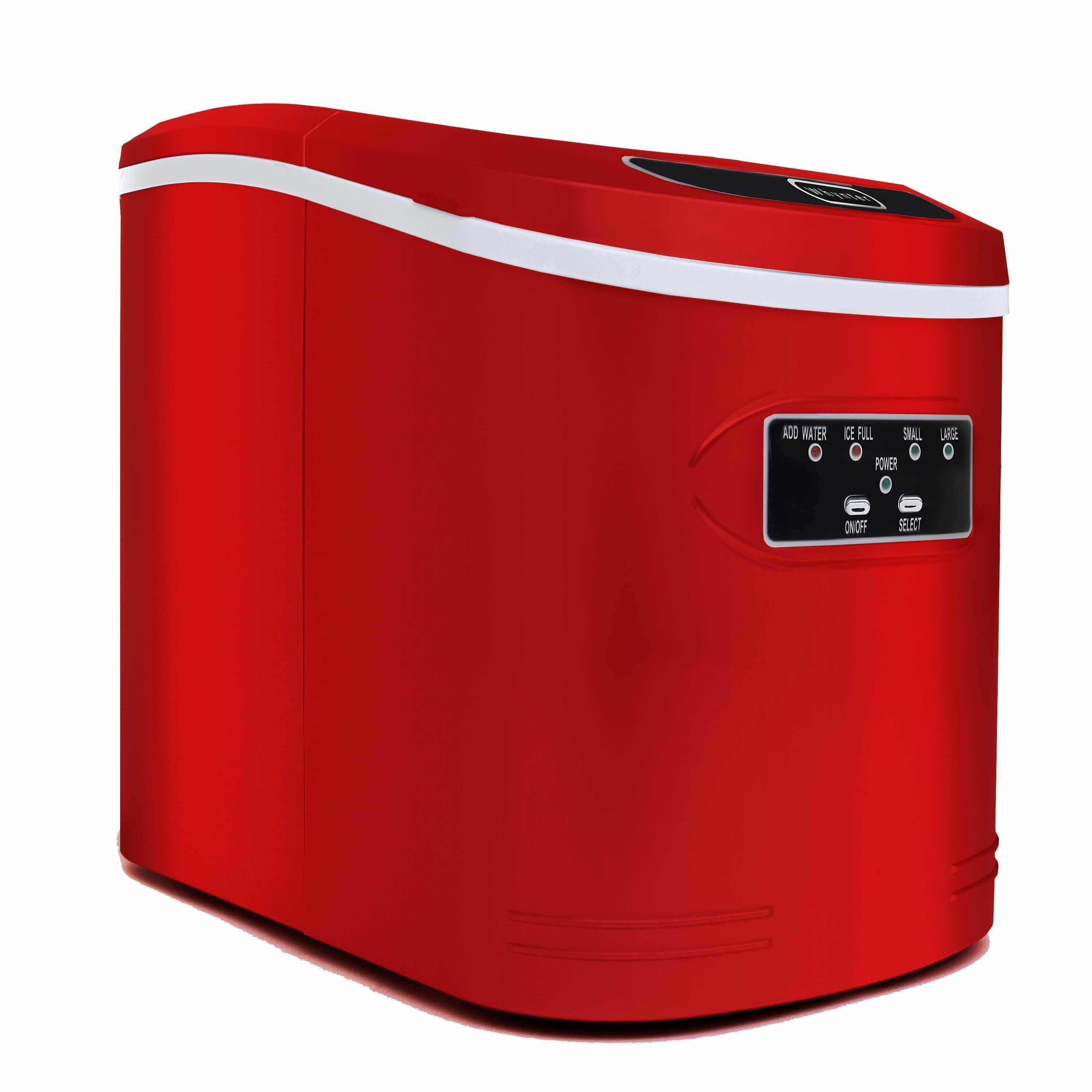 Whynter Compact Portable Ice Maker 27 lb capacity Red IMC-270MR Wine Coolers Empire