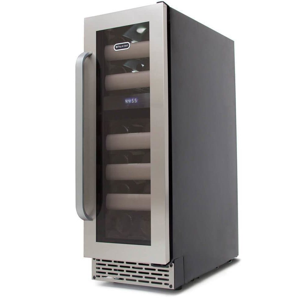 Whynter Elite 17 Bottle Seamless Stainless Steel Door Dual Zone Built-in Wine Refrigerator BWR-171DS Wine Coolers Empire