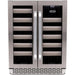 Whynter Elite 40 Bottle Seamless Stainless Steel Door Dual Zone Built-in Wine Refrigerator BWR-401DS Wine Coolers Empire