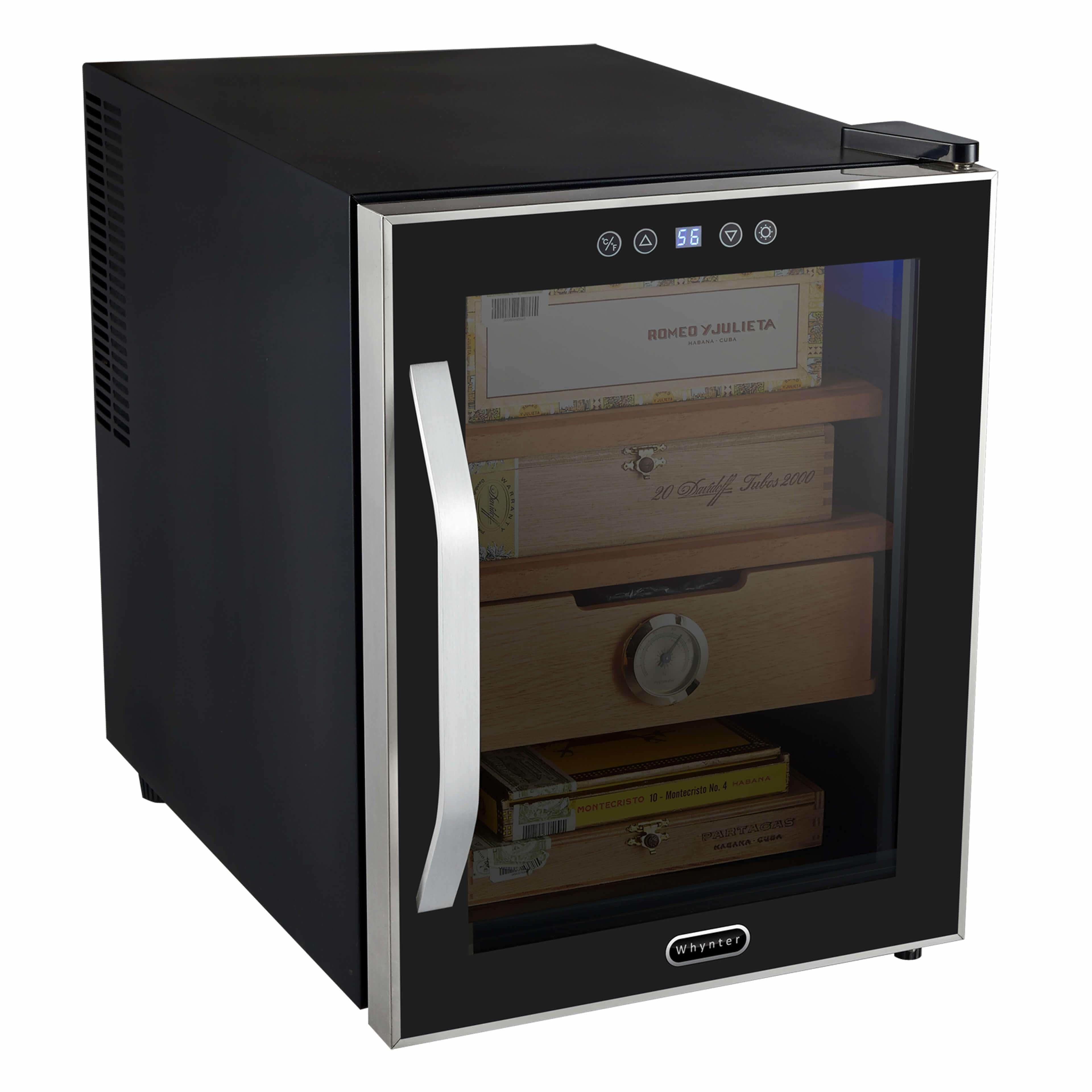 Whynter Elite Touch Control Stainless 1.2 cu.ft. Cigar Cooler Humidor CHC-122BD Wine Coolers Empire
