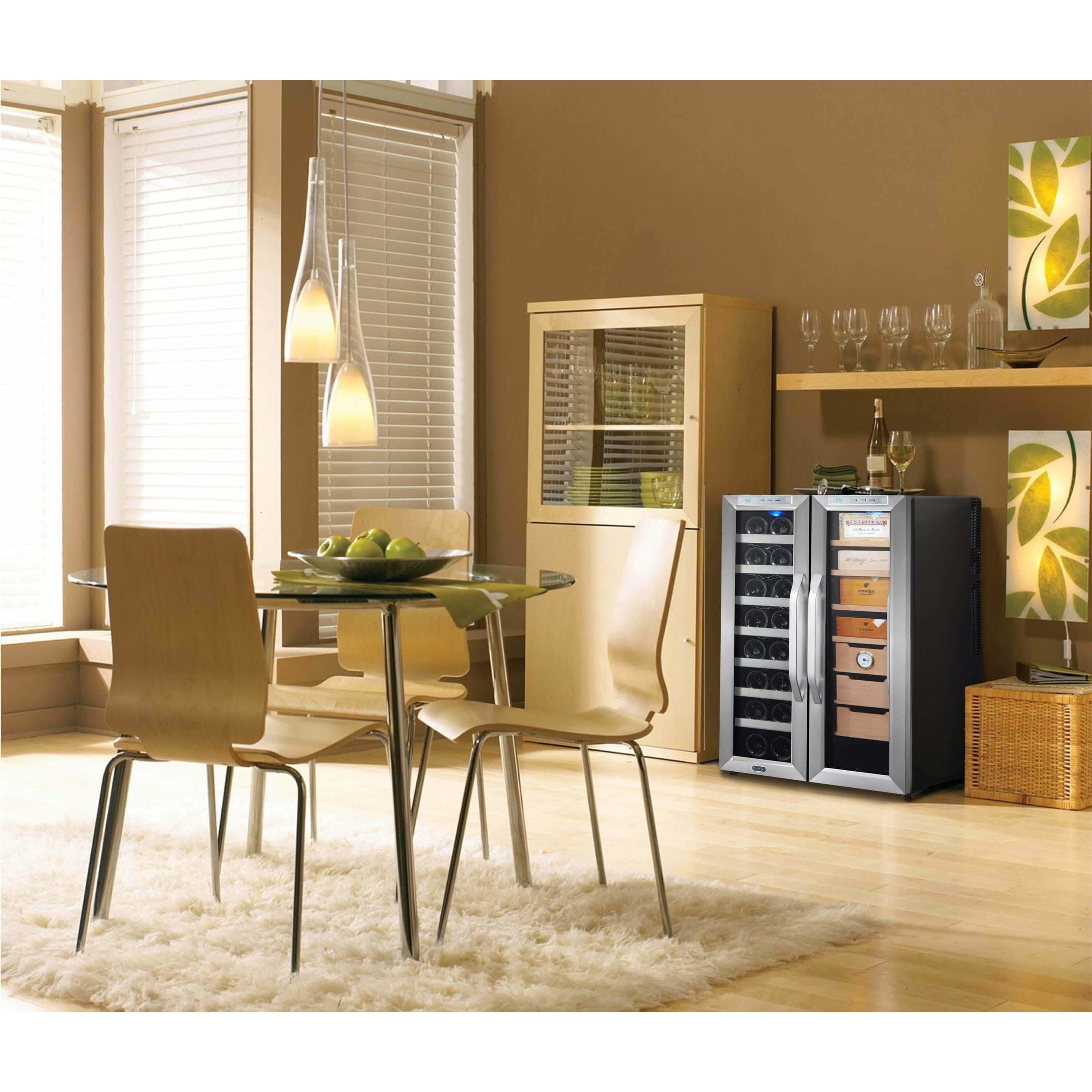 Whynter Freestanding 3.6 cu. ft. Wine Cooler and Cigar Humidor Center CWC-351DD Discontinued Wine Coolers Empire