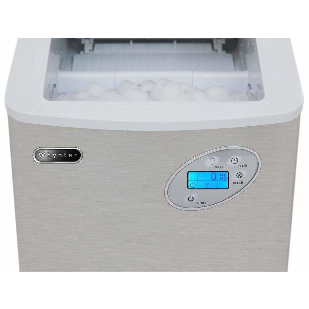 Whynter Portable Ice Maker 49 lb capacity Stainless Steel IMC-490SS Wine Coolers Empire